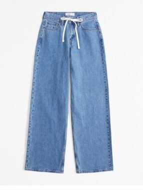 Womens Abercrombie Low Rise Ultra Loose Jeans